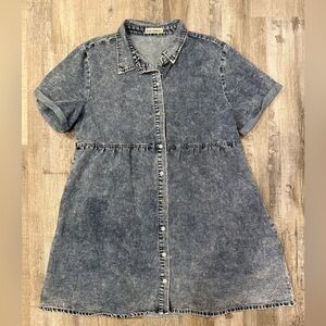 Denim Short Sleeve Dress
